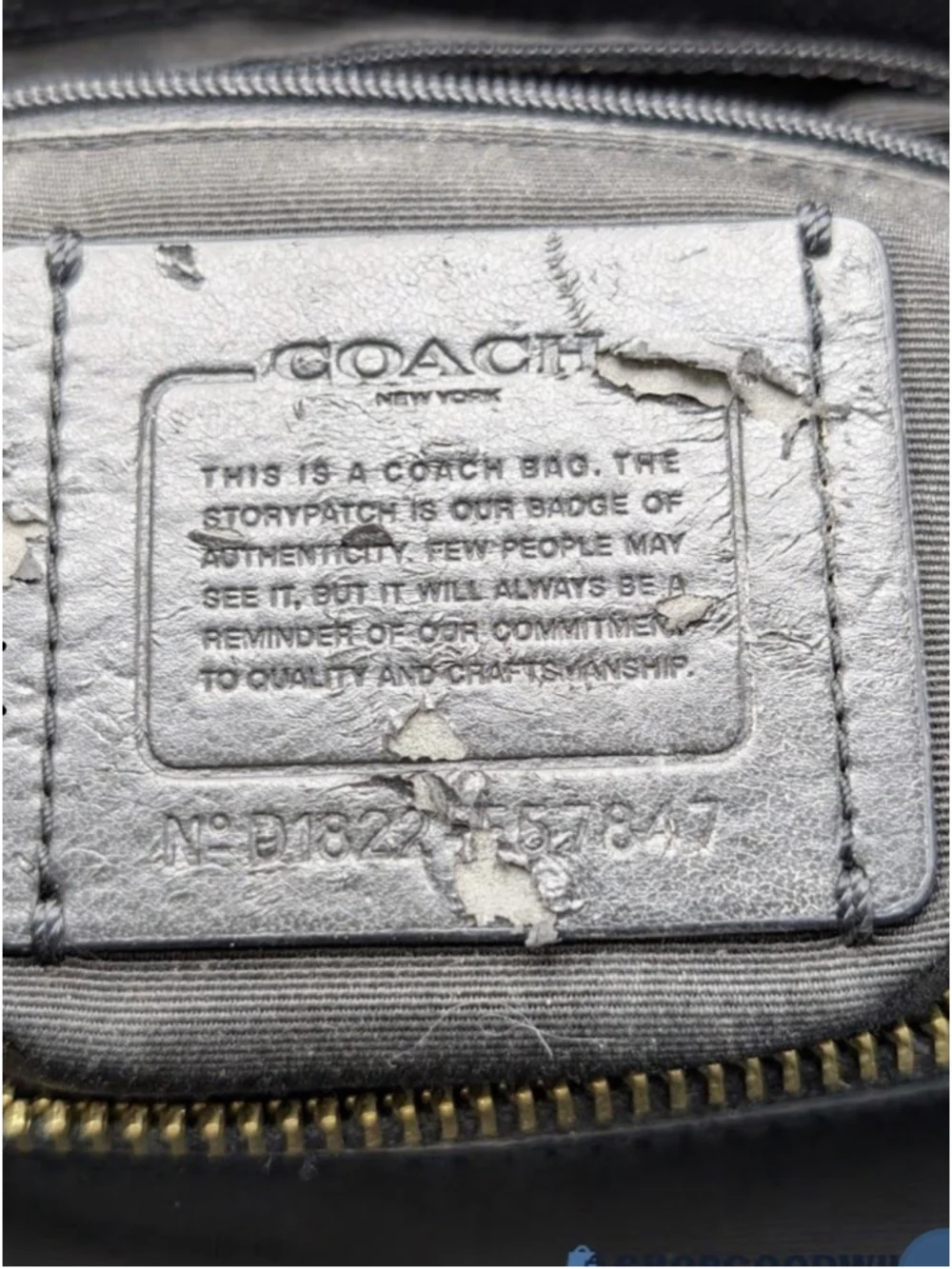 Coach Black Minetta Satchel Crossgrain Leather Handbag Crossbody Purse COA EUC!